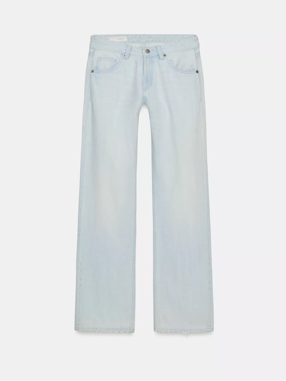 ZARA LOW RISE LIGHT WASH DENIM - Picture 2 of 4